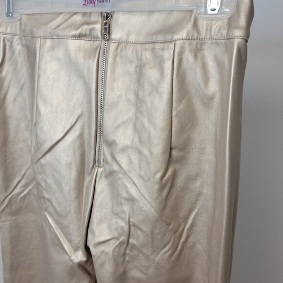 Fashion Nova Gold High Waist Lace Up Pants Size Large - Picture 5 of 6
